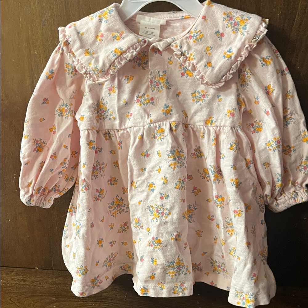 Laura Ashley Pink Floral Kids Blouse